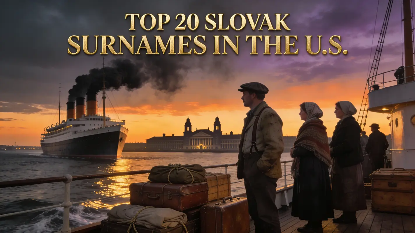 Top 20 Most Common Slovak Surnames in the U.S.